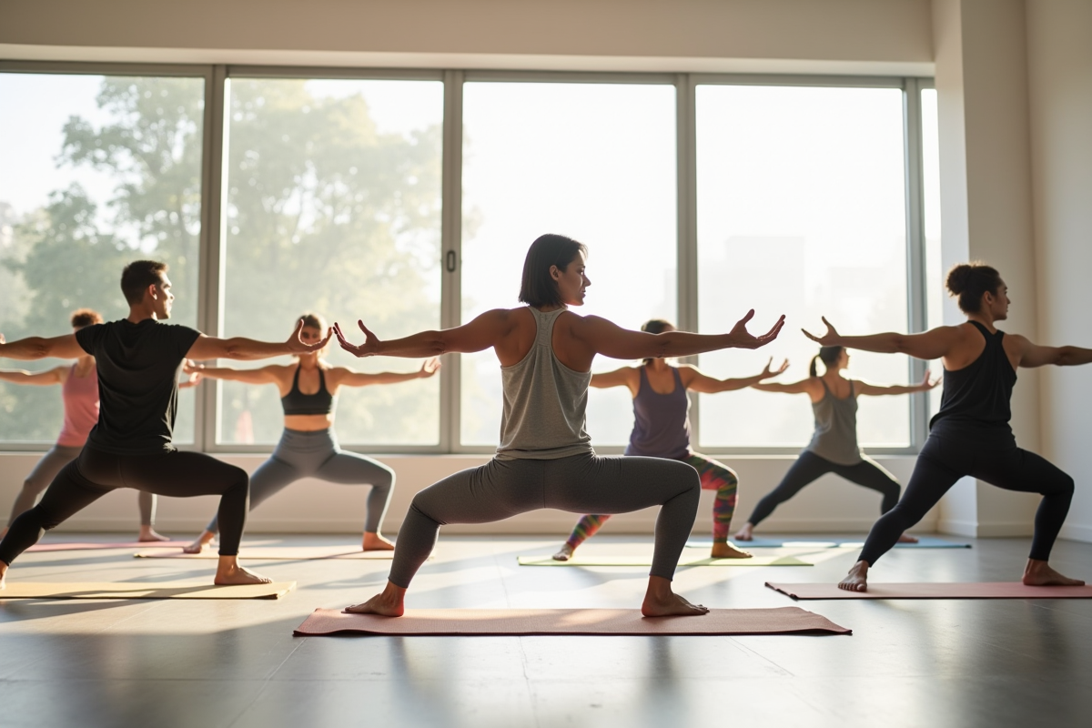 yoga silhouette